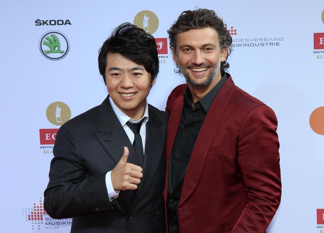 Bei der Echo-Verleihung 2015: Lang Lang (links) und Jonas Kaufmann