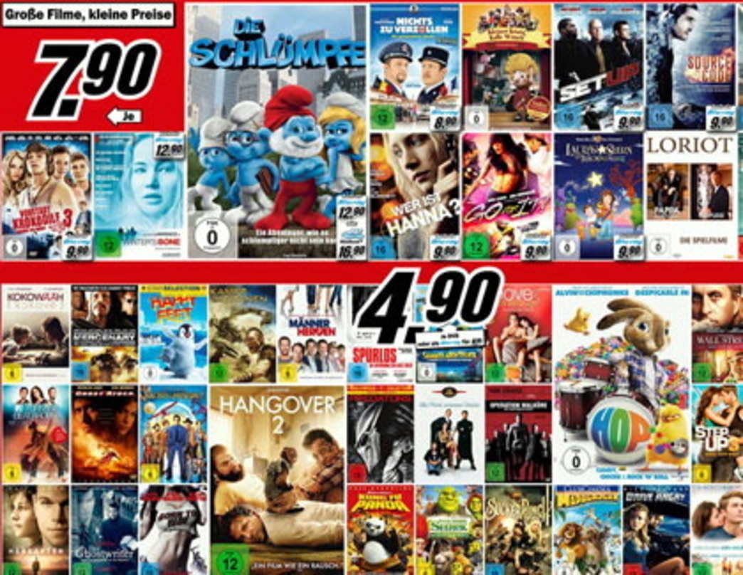 Media Markt hat billige DVDs und Blu-rays fürs Osternest im Angebot