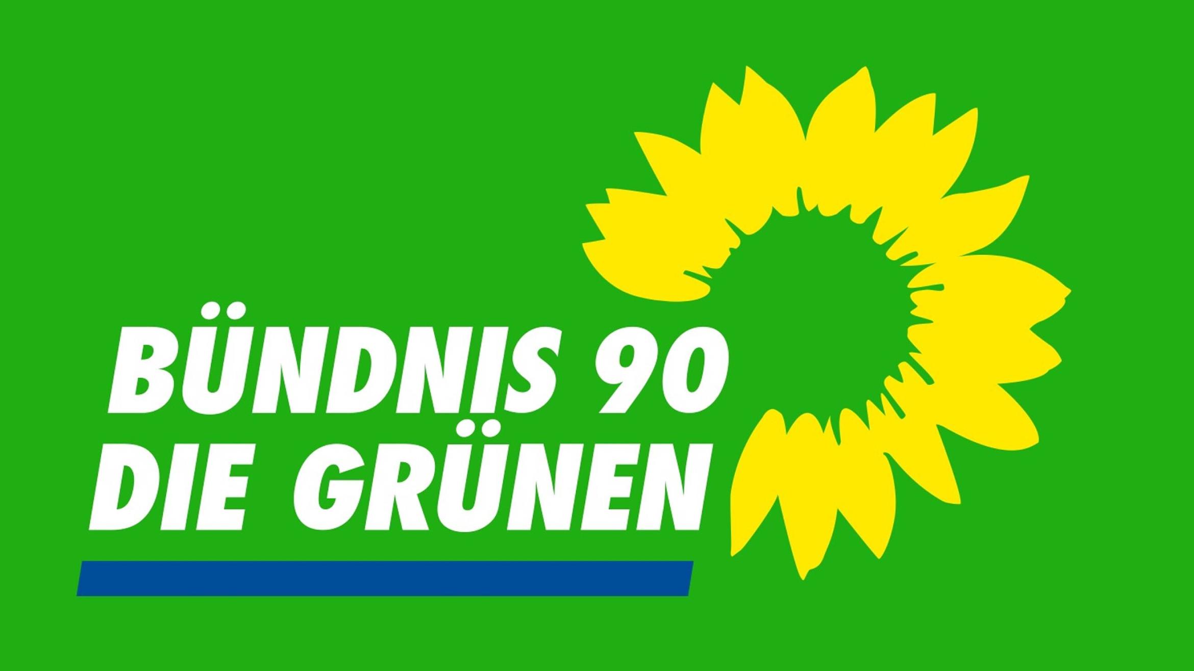 Das Logo der Partei Bündnis 90 Die Grünen -