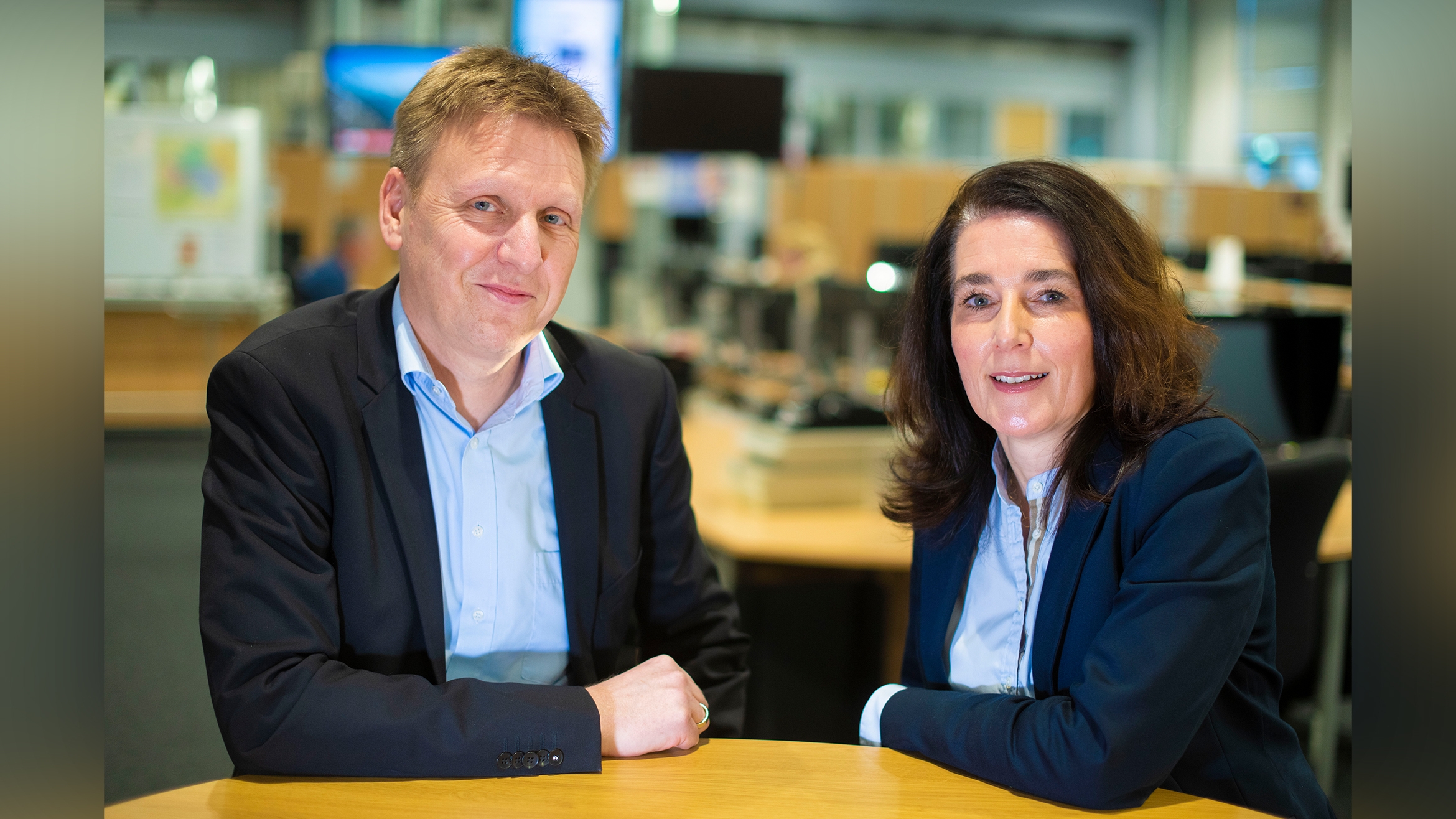 Carsten Voß und Anne Eckrodt bilden das neue Führungsduo bei der Zeitungsgruppe Münsterland –