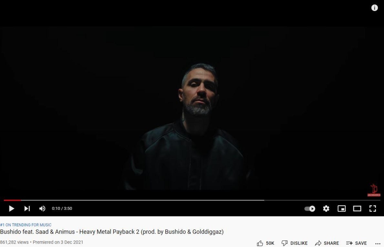 Mit "Heavy Metal Payback 2" wieder an der Spitze der YouTube-Trendcharts