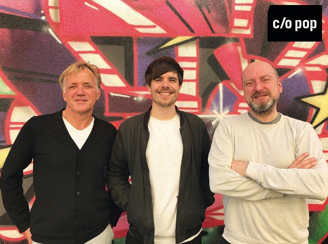 Das Team der c/o pop 2017 (von links): Geschäftsführer Norbert Oberhaus, Booker Matthias Kurth und Programmchef Ralph Christoph
