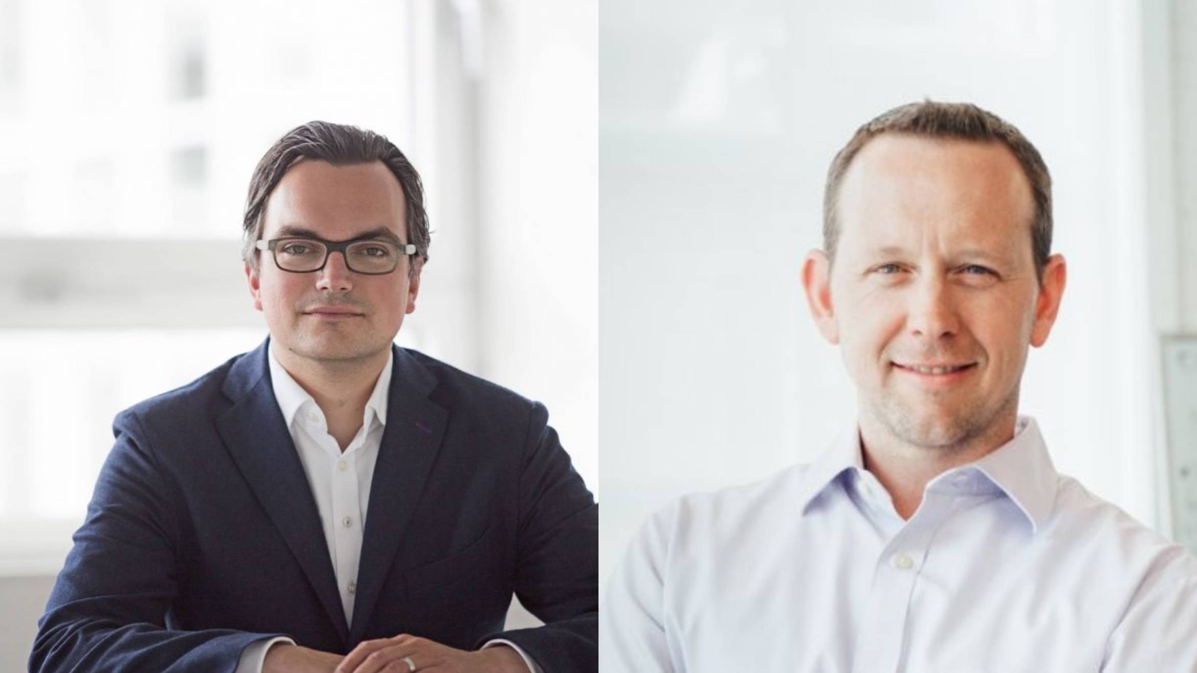 v.l.: Christian Teichmann, Geschäftsführer von BurdaPrinicpal Investments und Matt Cooper, CEO von Skillshare