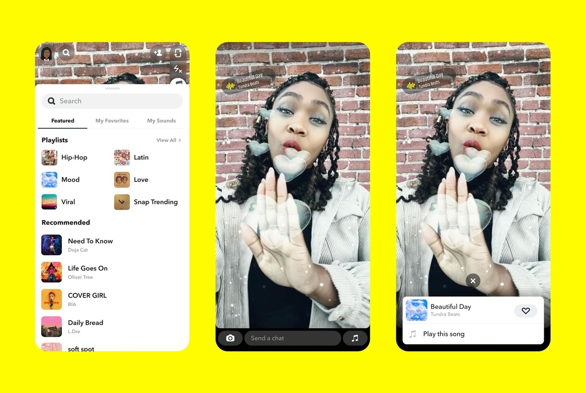 Ist neuer Partner von Sony Music: Snapchat