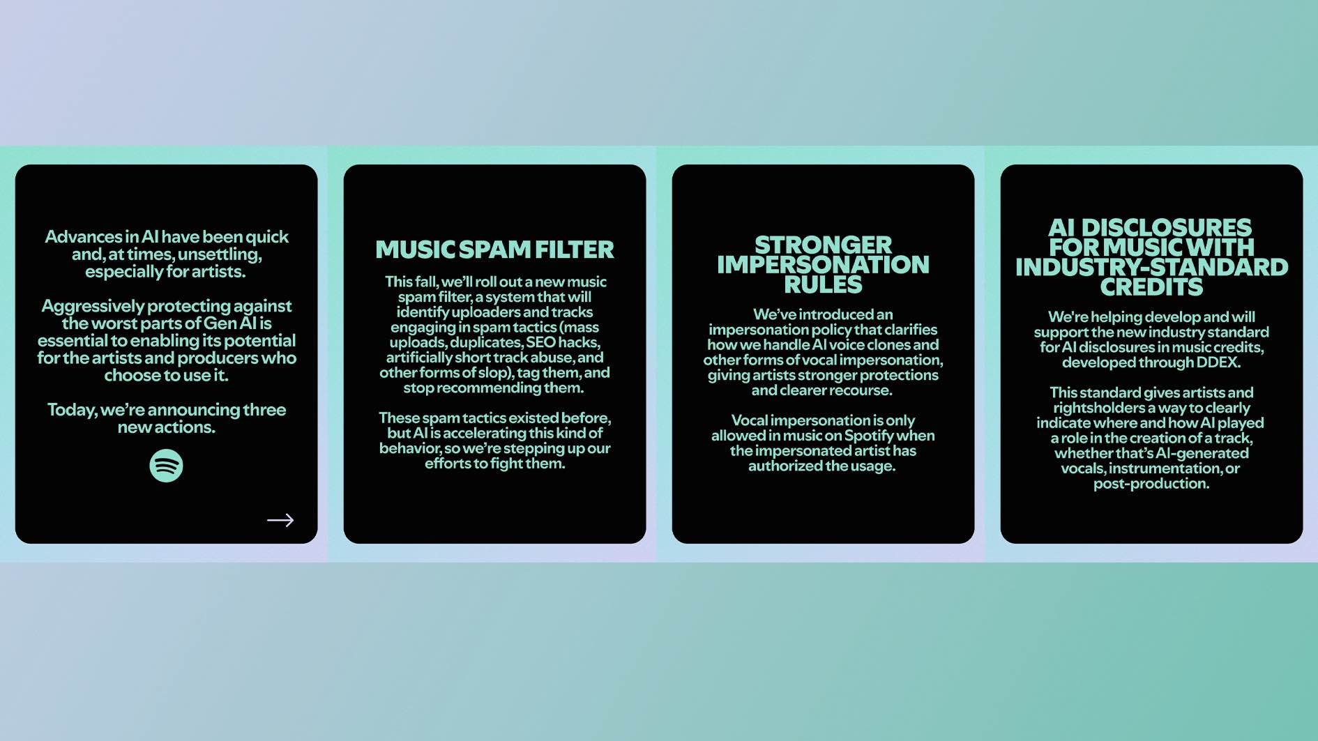 Spotify geht das KI-Thema an