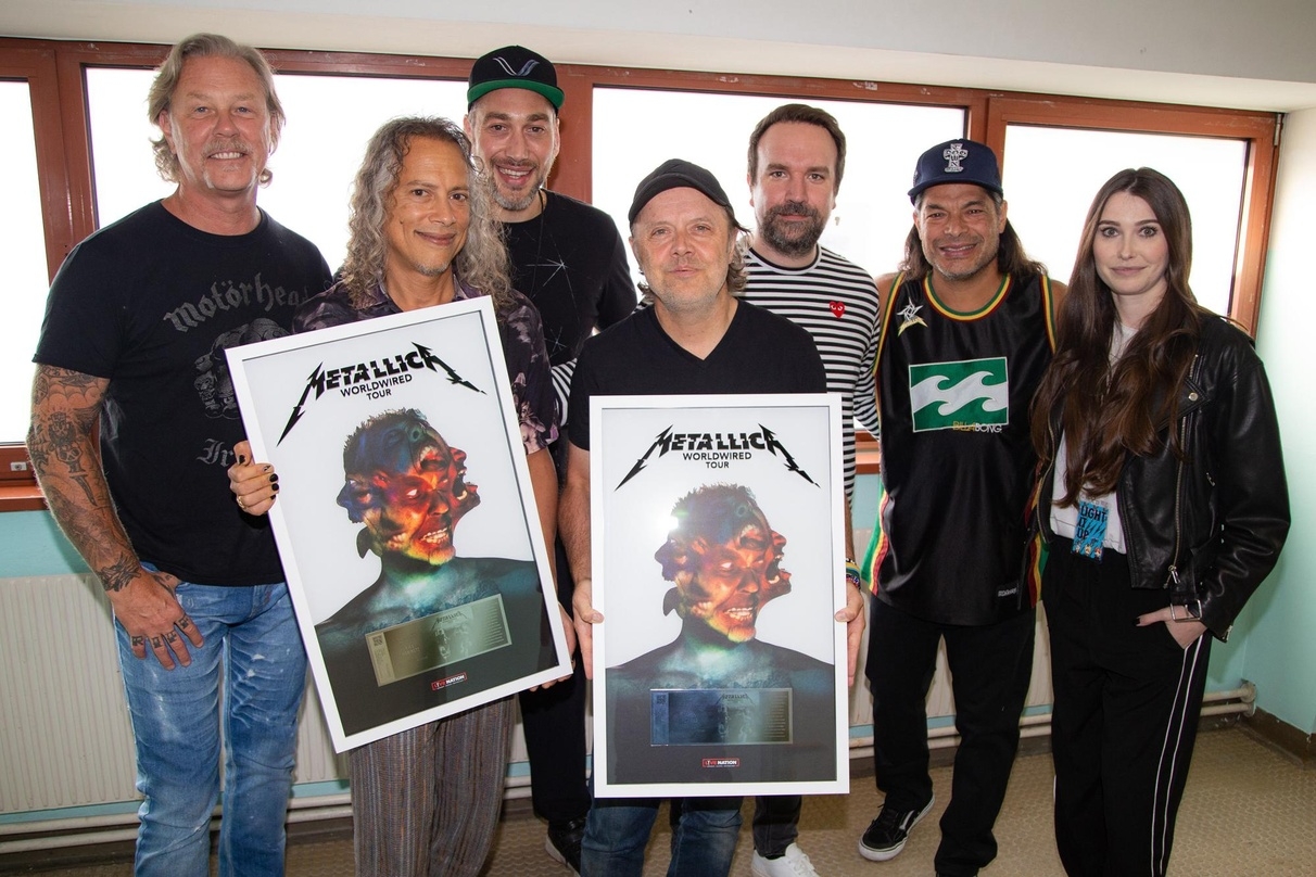 Gemeinsam erfolgreich: Metallica mit ihrem Team von Live Nation