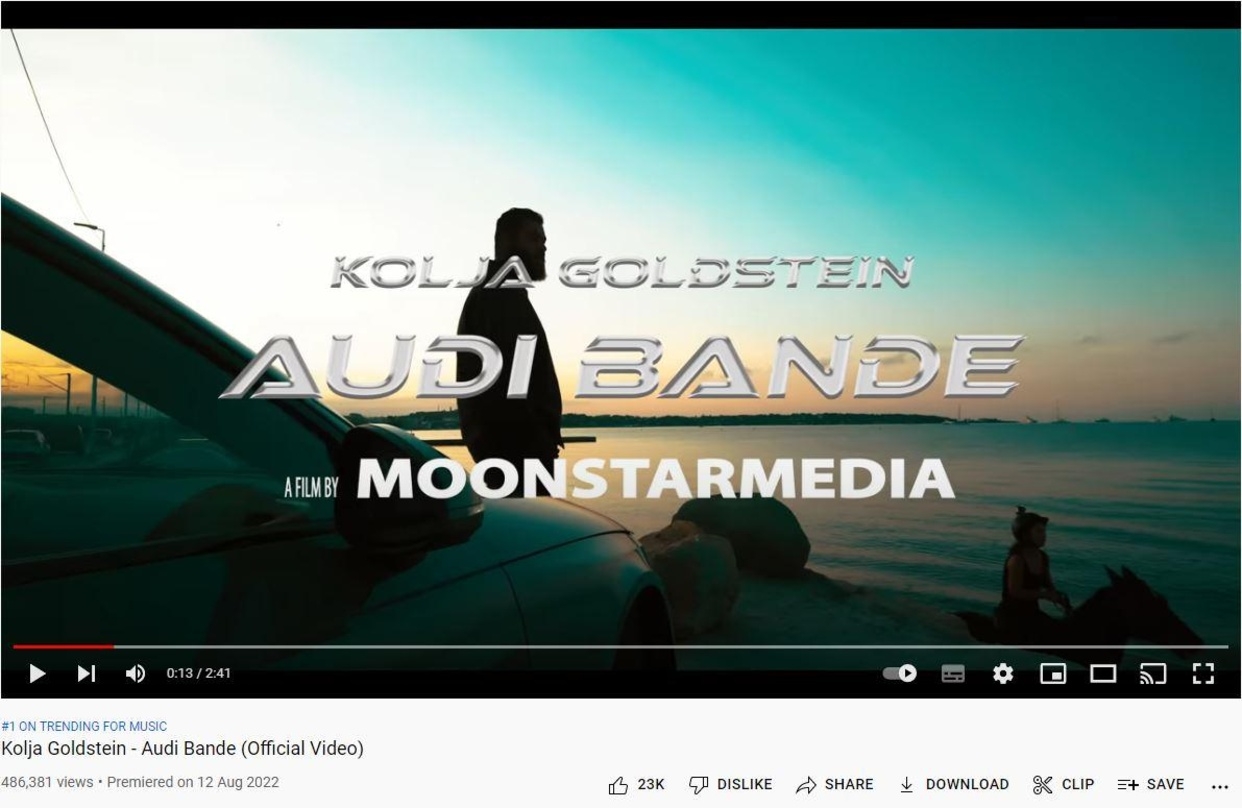 Schaffte mit "Audi Band" den Sprung auf Platz ein der deutschen YouTube-Musik-Trendcharts
