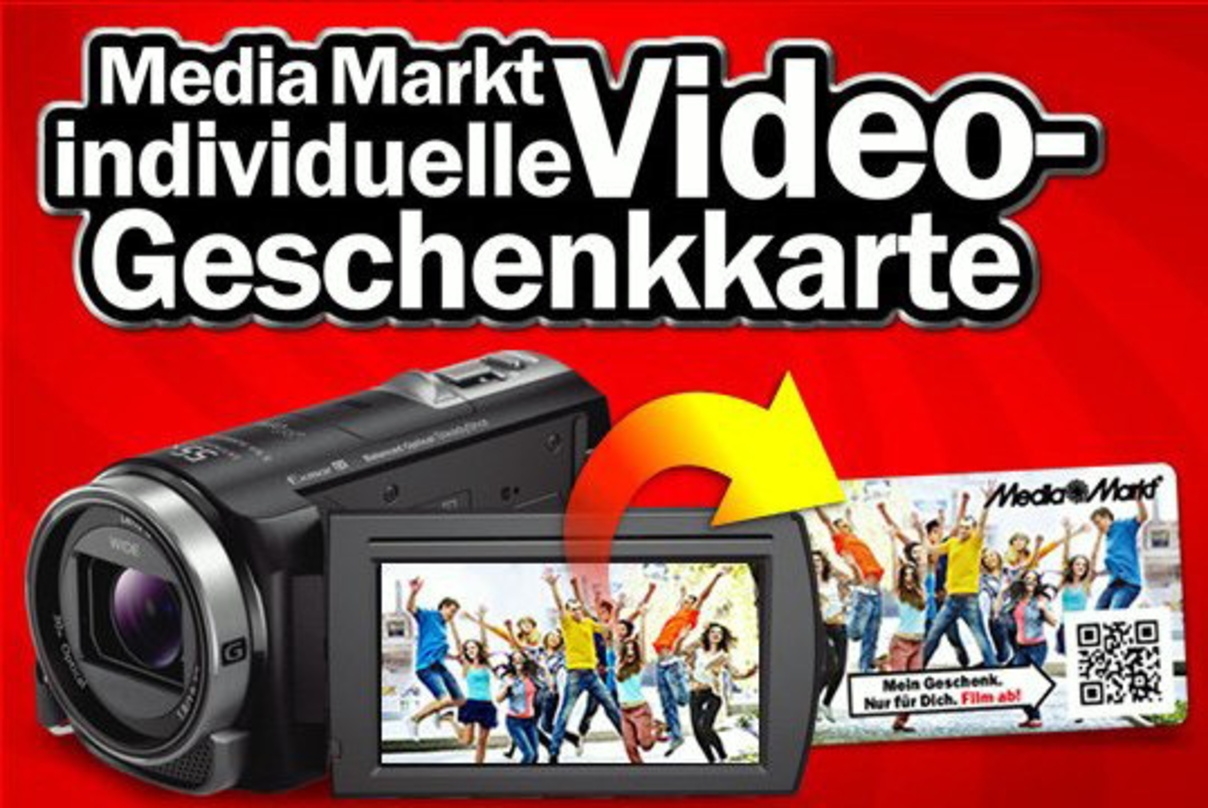 Neu bei Media Markt: Geschenkkarten mit Video-Grußbotschaft