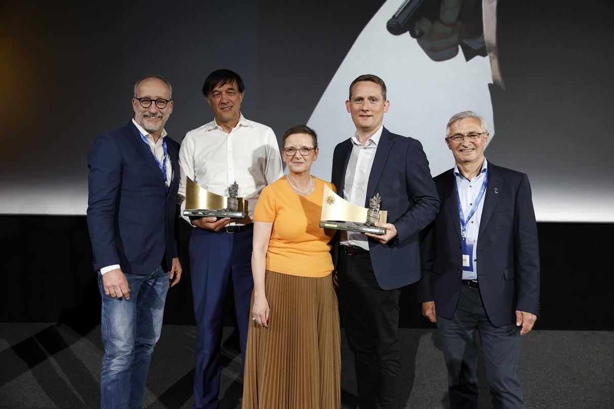 Jürgen Bode, Uwe Lucas, Christine Berg, Michael Kampf und Karl-Heinz Meier