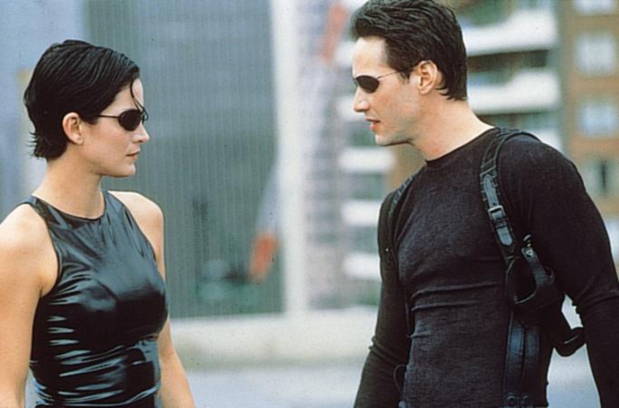 Keanu Reeves und Carrie-Anne Moss in "Matrix"