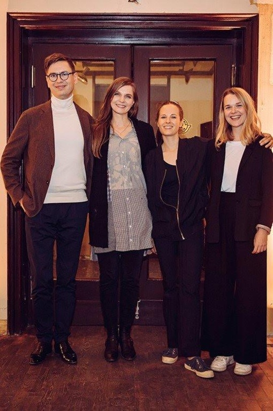 Bei der New Repertoire Label Night (von links): Víkingur Ólafsson, Hildur Guðnadóttir, Hania Rani und Dobrawa Czocher