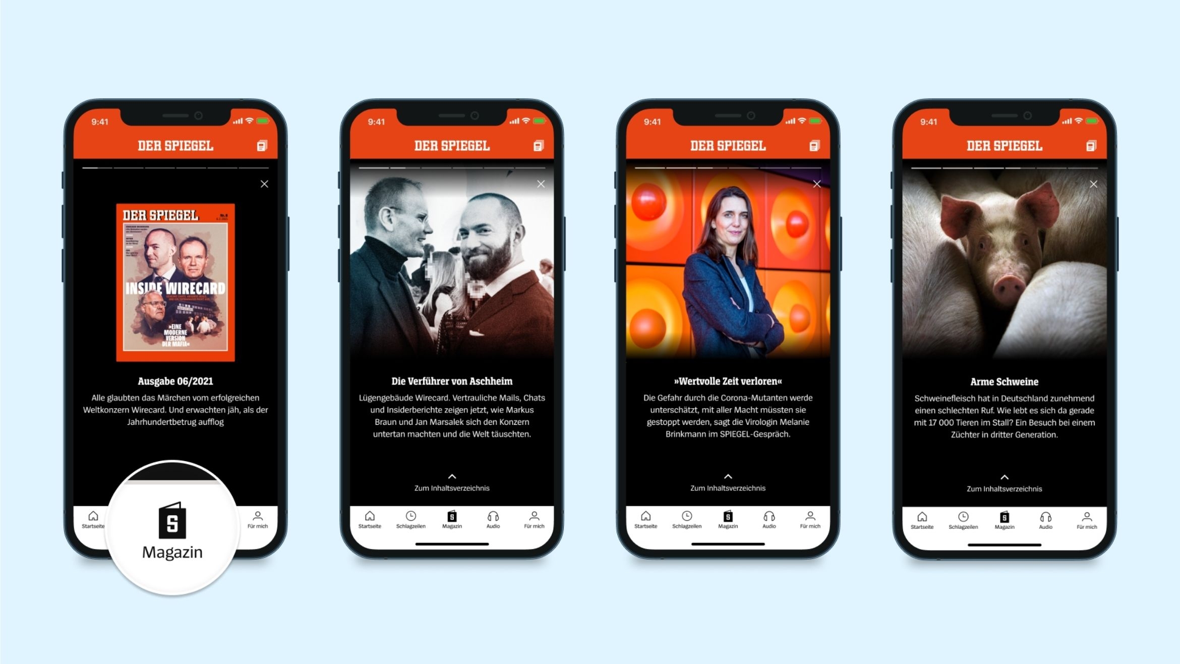 So werden "Spiegel"-Heft-Geschichten künftig in der "Spiegel" News-App präsentiert –