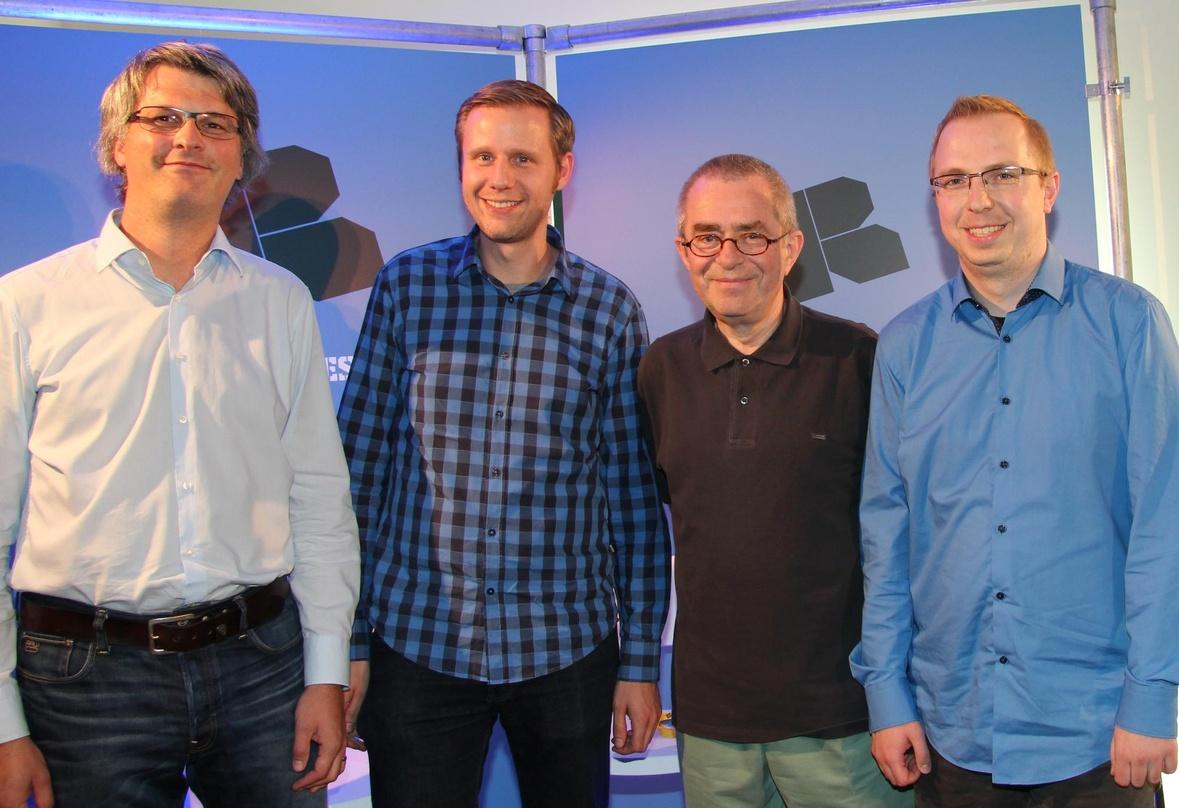 Die Klassikrunde beim Kongress des Reeperbahn Festivals (von links): Markus Petersen, Michael Krause, Manfred Gillig und Rene Zühlke