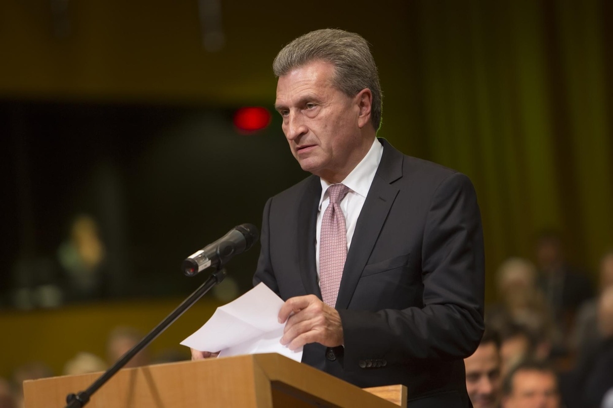 Will 2015 einen Entwurf für ein modernisiertes europäisches Urheberecht vorlegen: Digitalkommissar Günther Oettinger