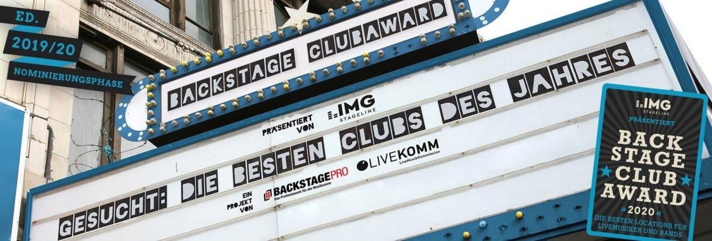 Steigt in diesem Jahr in Dresden: der Backstage Clubaward 
