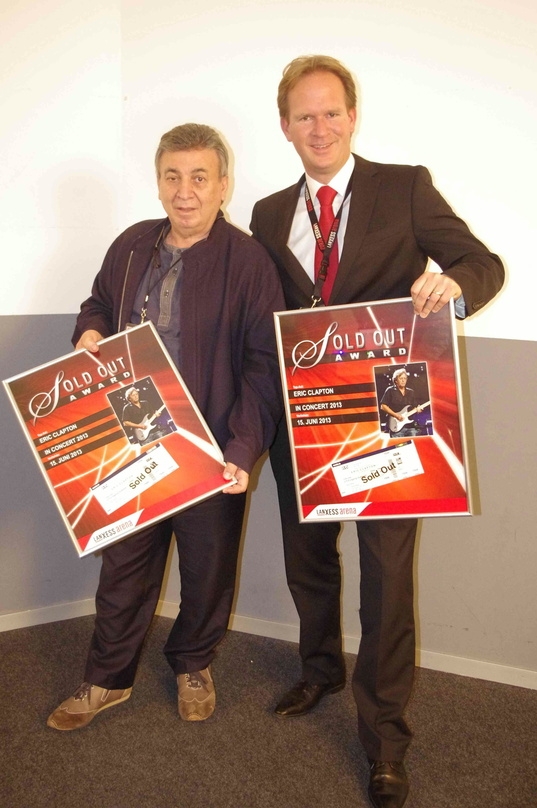 Zelebrierten das ausverkaufte Clapton-Konzert in der Lanxess Arena: Marcel Avram (links) und Stefan Löcher