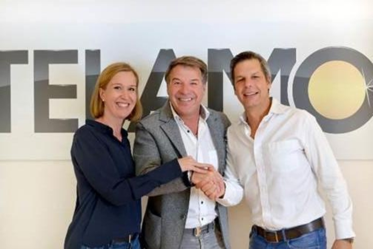 Bleiben sich treu (von links): Birte Goldbrunner (Director Marketing Telamo), Patrick Lindner und Ken Otremba (Geschäftsführer Telamo)