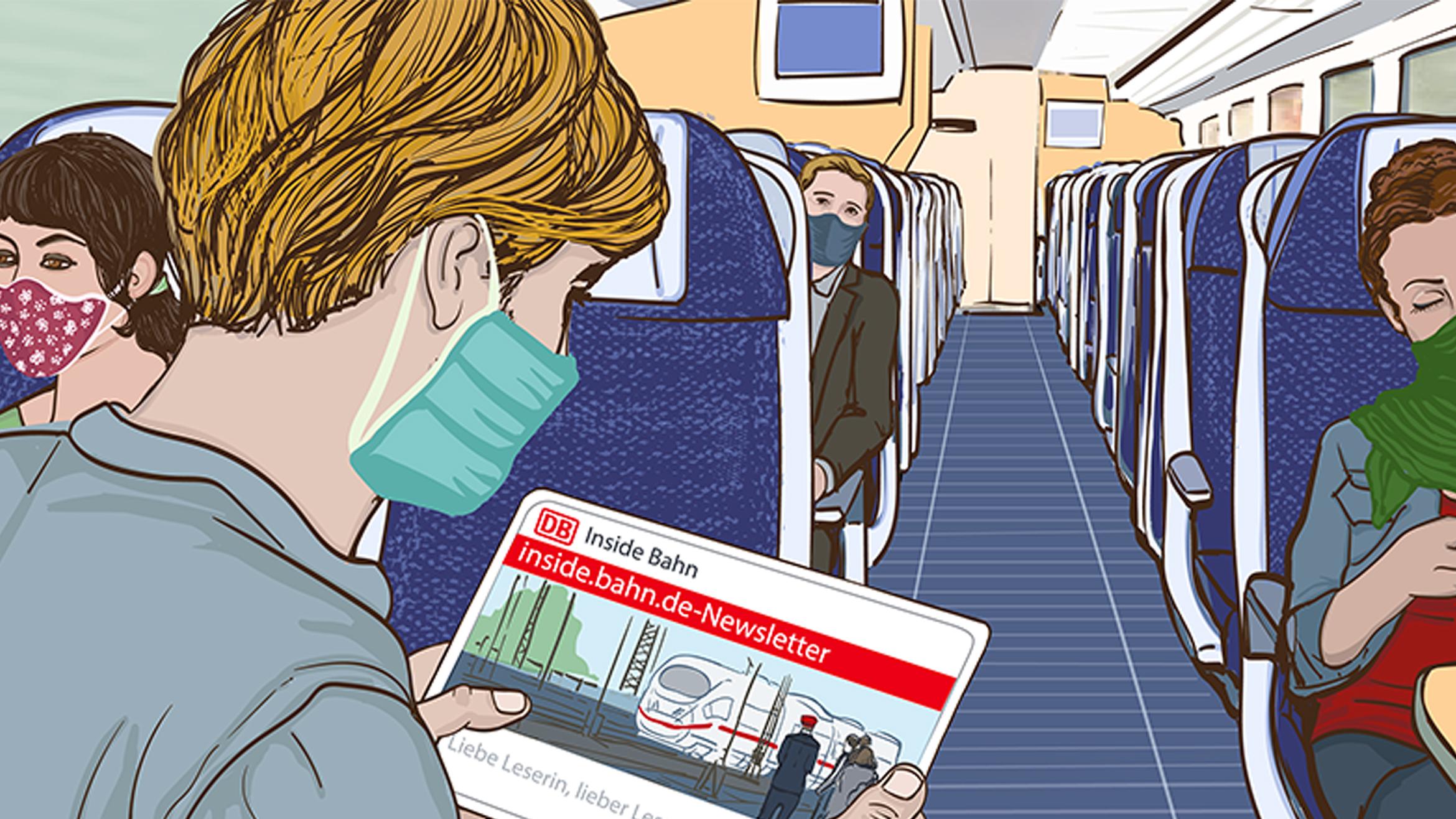 Die Deutsche Bahn betreibt vorbildliches E-Mail-Marketing und bietet unterschiedlichsteNewsletter. Hier beispielsweise Insight Bahn, mit dem die Kunden über den Konzern informiert werden –