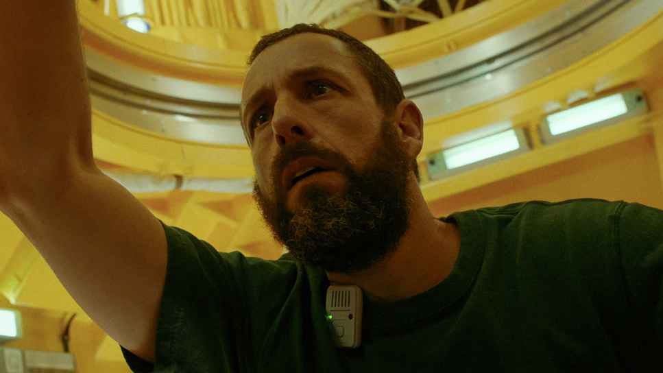 SPACEMAN. Adam Sandler as Jakub in Spaceman. Cr. Courtesy of Netflix © 2023.