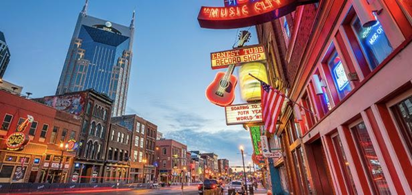 Hier soll es nun im August businessmäßig zur Sache gehen: die Musikmetropole Nashville