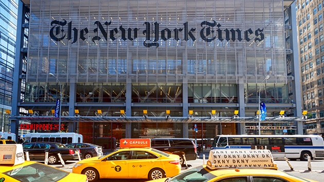 Die New York Times Headquarters in Manhattan  