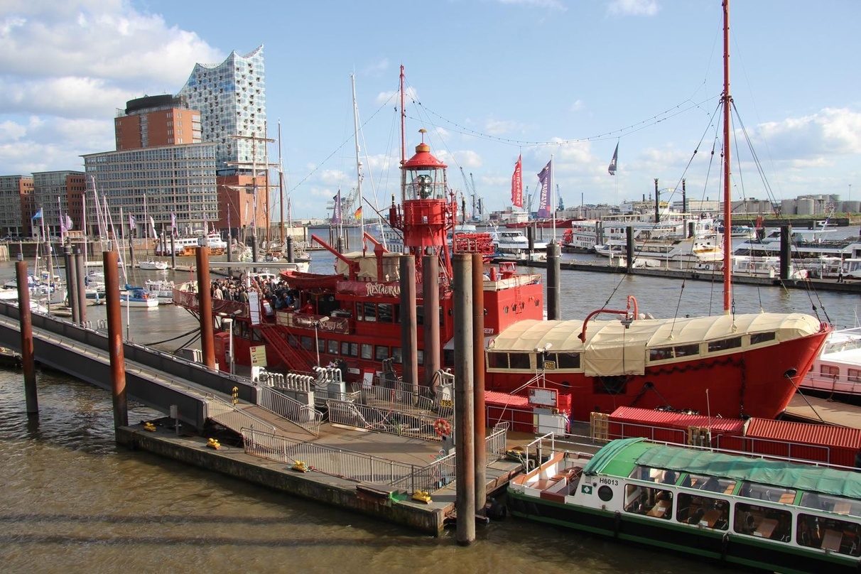 Bietet zum zweiten Mal die Kulisse für die IMUC-Reception: das Feuerschiff am Hamburger Hafen