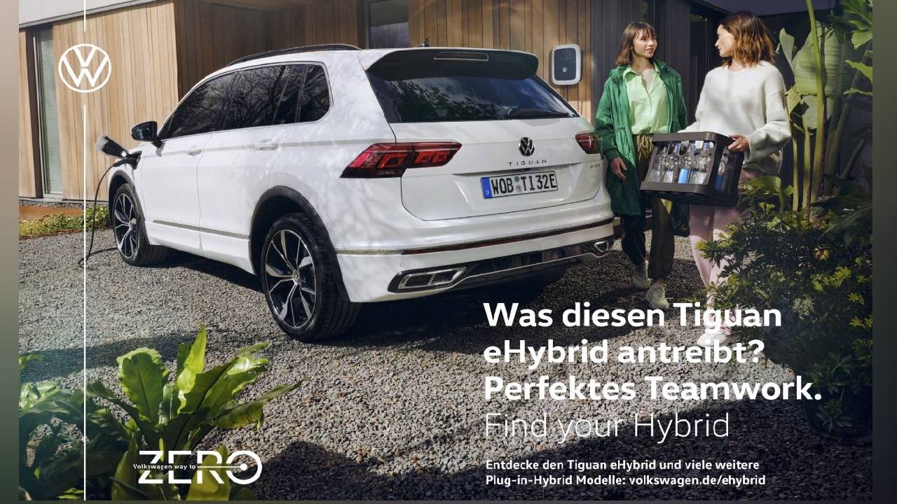 Anzeigenmotiv für Volkswagen Tiguan E-Hybrid – 