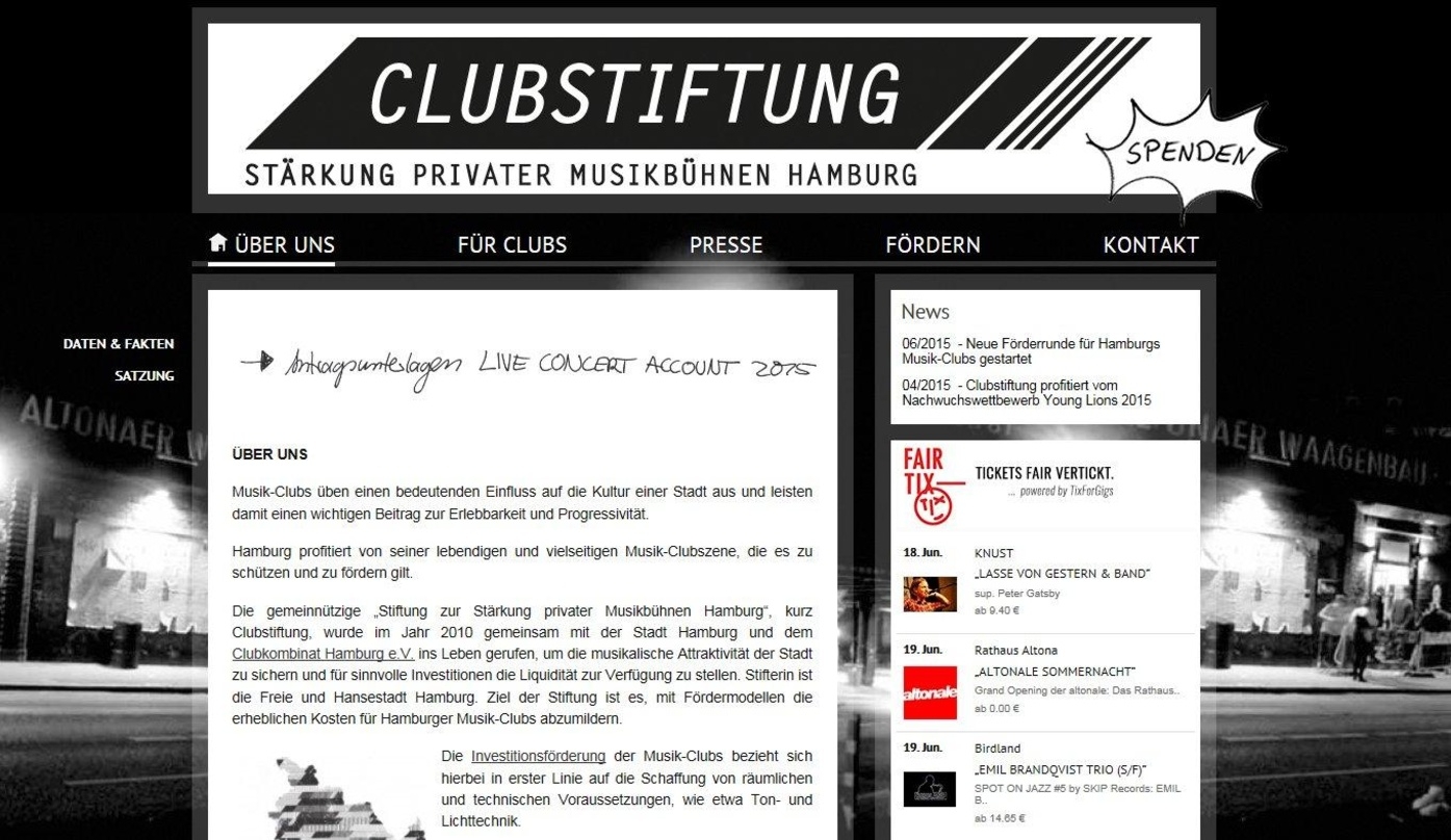 Will Hamburger Clubs stärken: die Clubstiftung