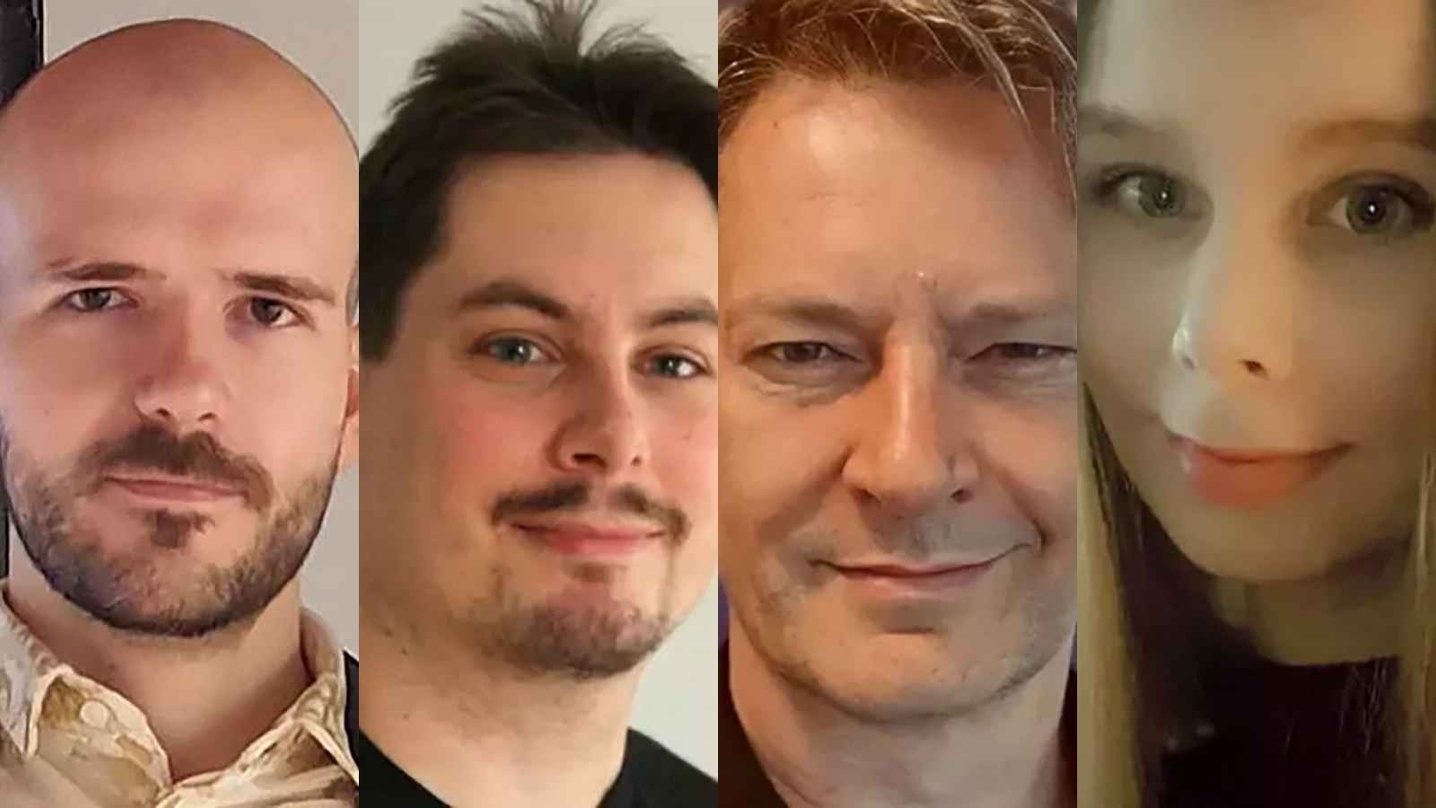 Four of the Game Industry Talks speakers (from left): Tinko Wiezorrek kicks things off on 8 May, Anreas Wilsdorf, Adrian Giersch and Carina Heller will be speaking in June and July