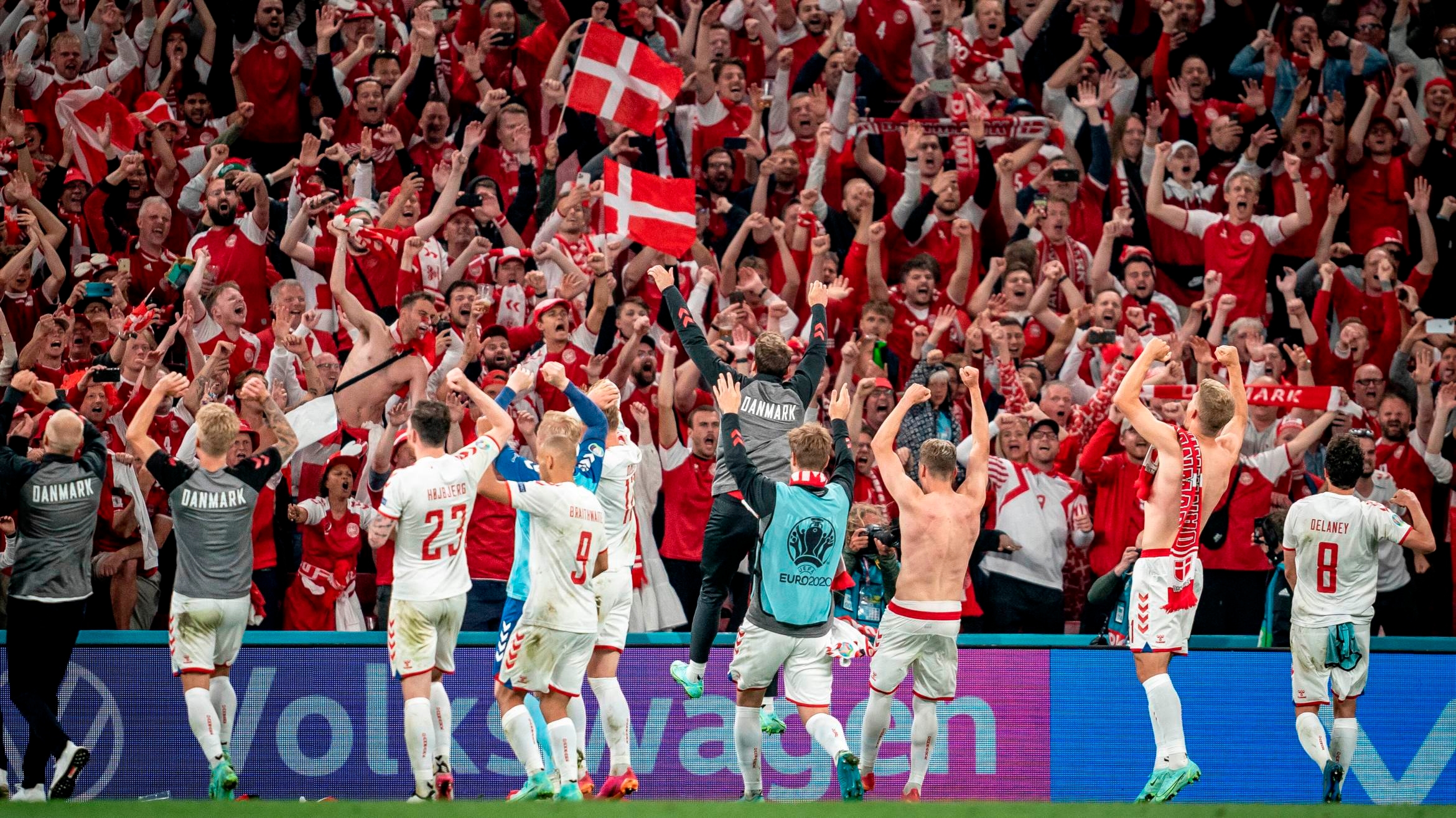 Fußball-EM-Spiel Russland - Dänemark - 