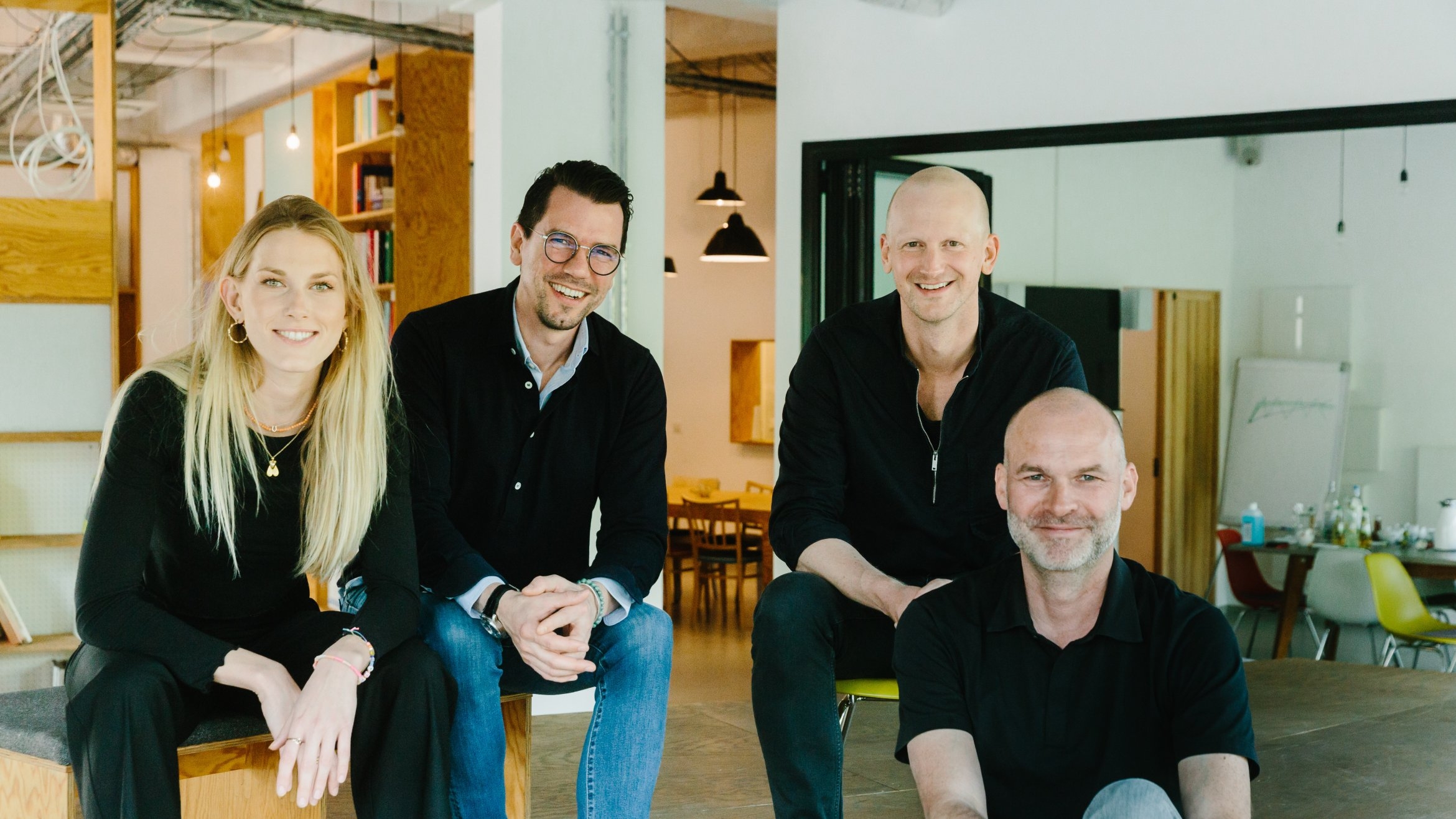 Seit Mai: Kyra von Mutius, Maik Richter, Tim Holtkötter und Matthias Storath (v. l.) bilden das neue Führungsquartett der Agentur Heimat –