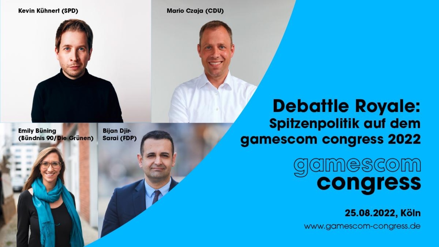 Debatt(l)e Royale auf dem gamescom congress 2022.
