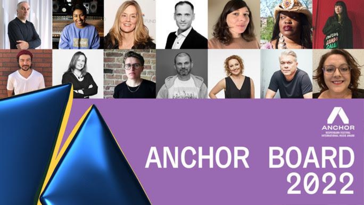 Bilden das Board bei den Anchor Awards: 14 Expert:innen aus den Bereichen Live, Publishing und Recorded sowie Vertreter:innen von Musikmedien