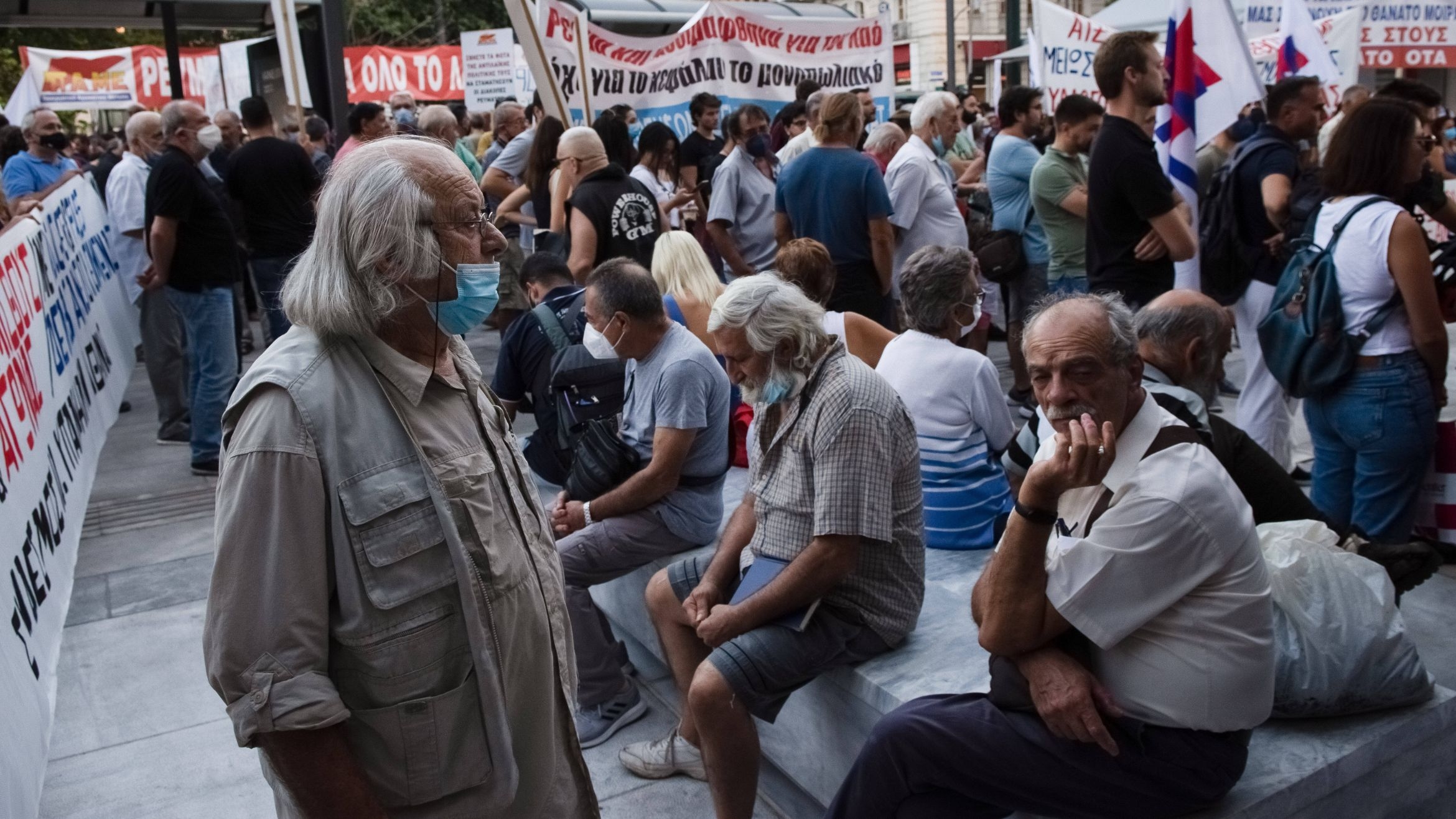 Proteste gegen hohe Lebenshaltungskosten in Athen -