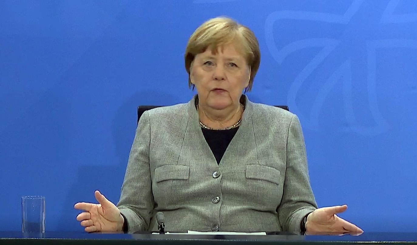 Bundeskanzlerin Angela Merkel im Livestream der heutigen Pressekonferenz