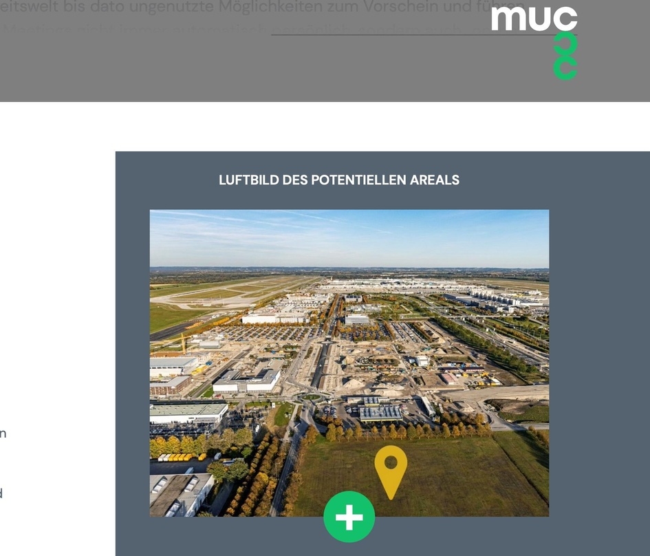 Soll in der Umgebung des Flughafens gebaut werden: die neue Arena unter dem Projektnamen "MUCcc"