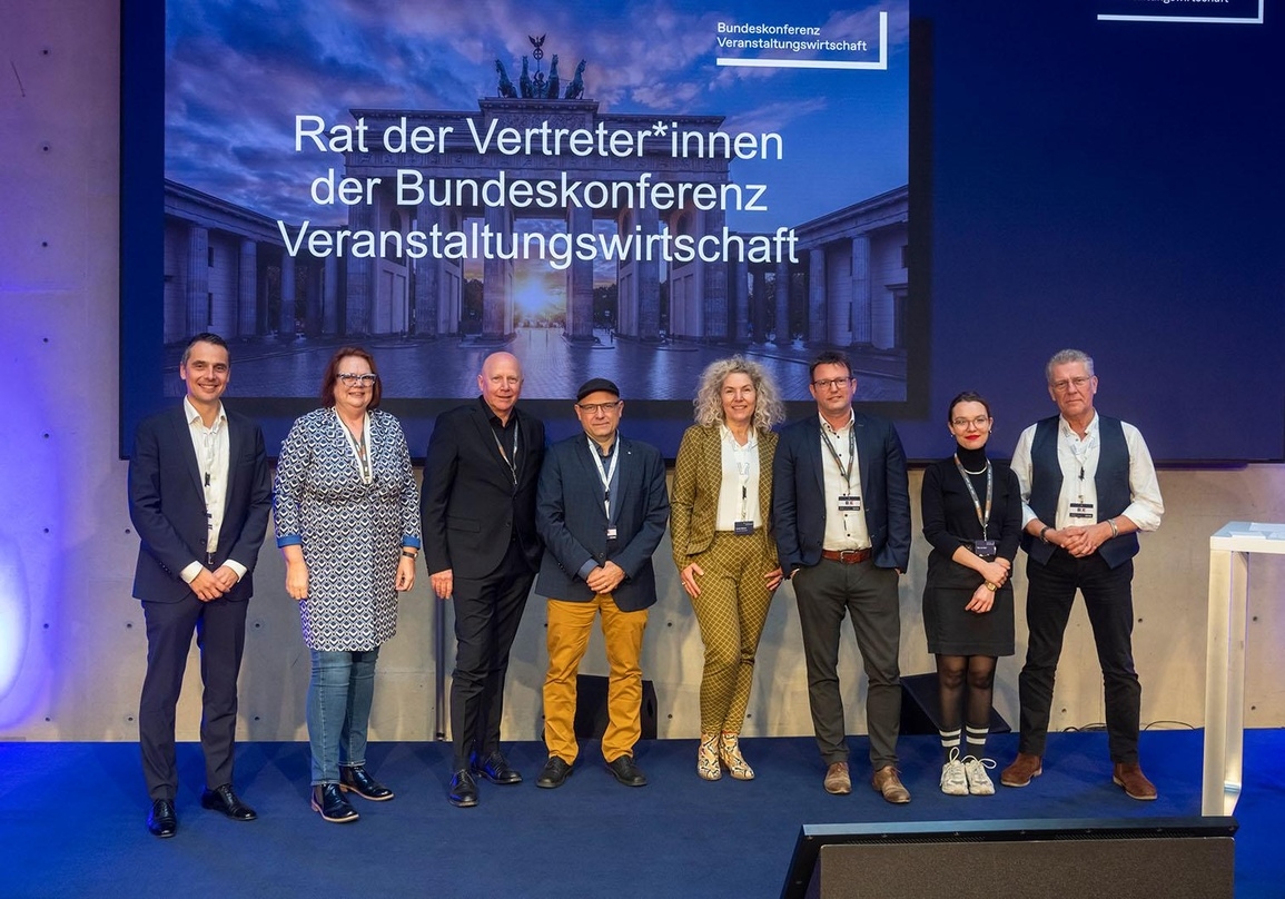 Konstituierte sich in Berlin: Rat der Vertreter:innen der Bundeskonferenz Veranstaltungswirtschaft