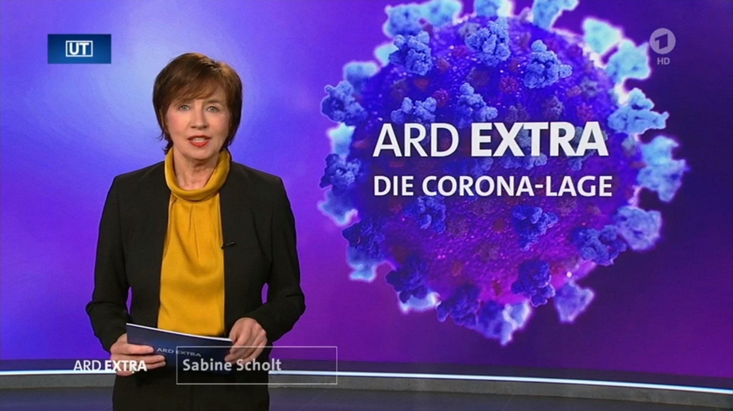 Sabine Scholt moderiert das "ARD extra: Die Corona-Lage"