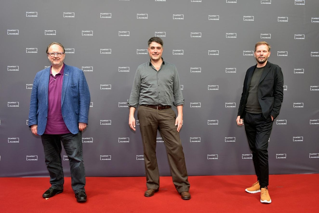 Vor der Aufführung von "Curveball- Wir machen die Wahrheit" auf dem Filmfest Hamburg (v.l.n.r.): Christoph Ott, Johannes Naber und Helge Albers