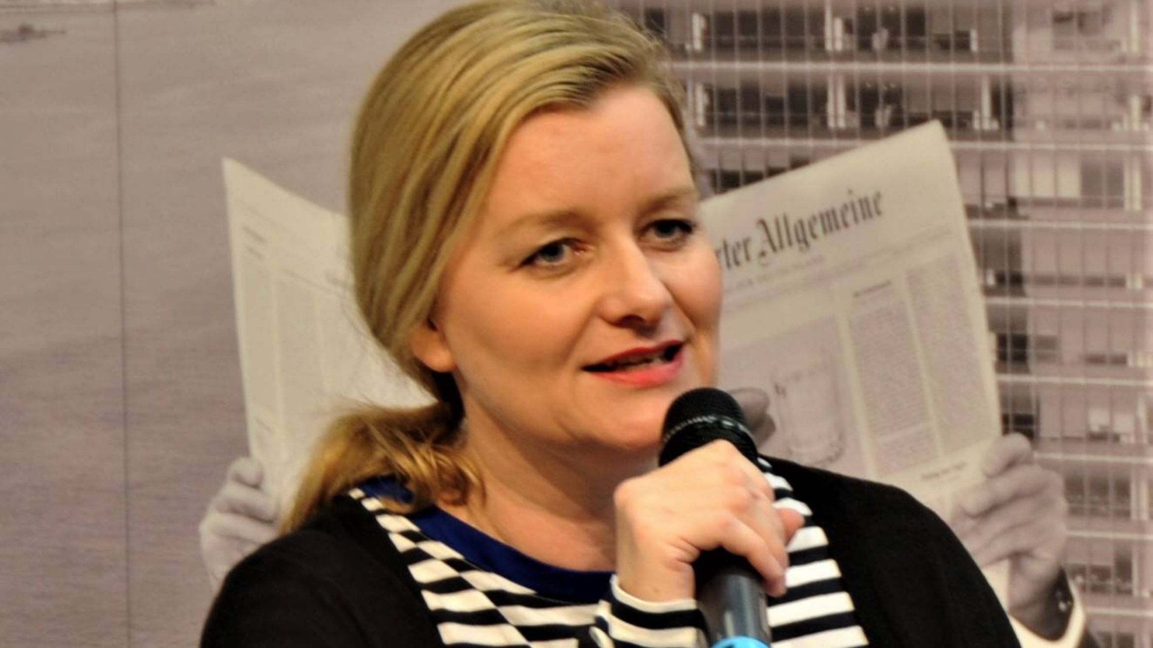 Julia Encke auf der Leipziger Buchmesse 2019, Foto: Imago Images / Manfred Segerer