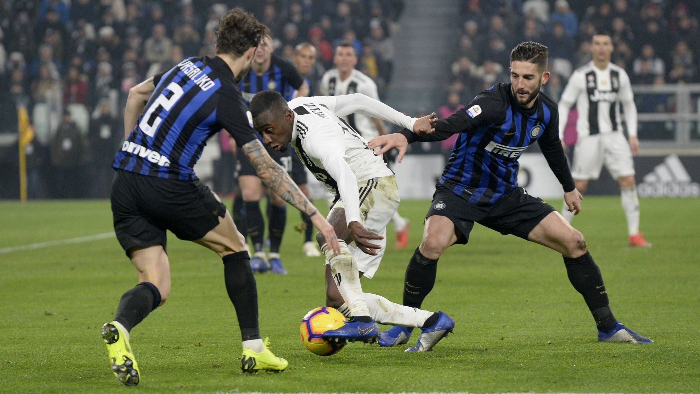 Italienisches Spitzenduell Juventus Turin gegen Inter Mailand in Turin im Dezember 2018 – 