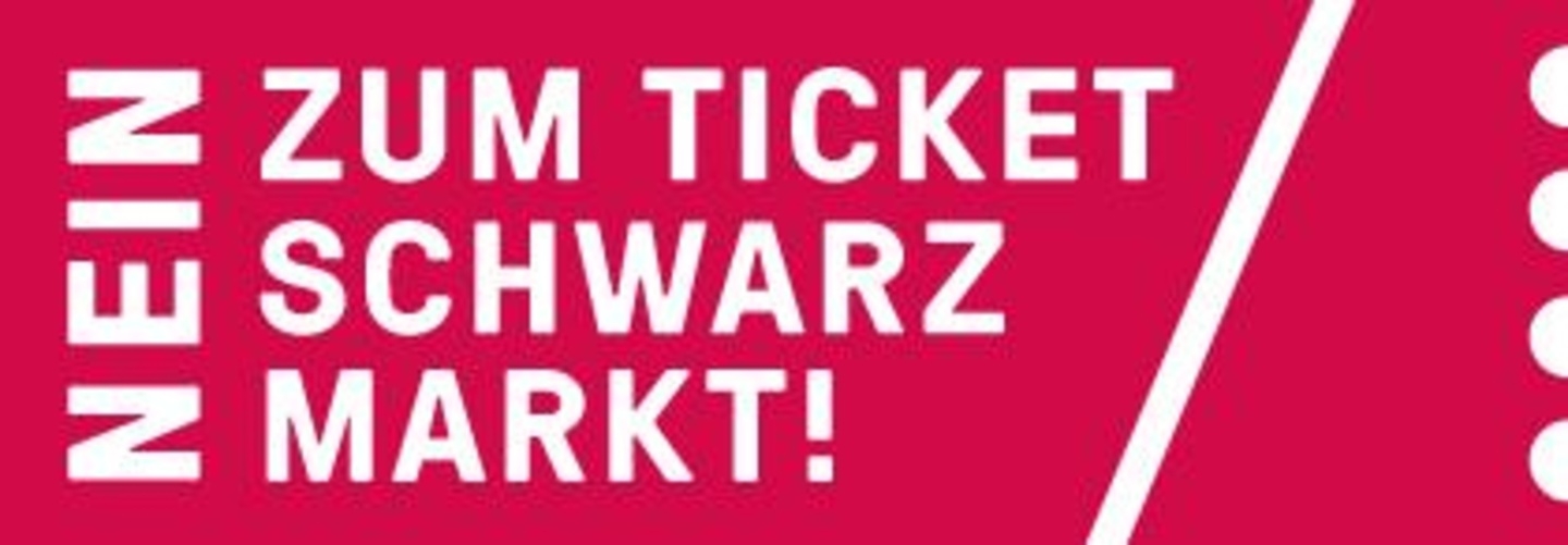 Macht sich gegen den unautorisierten Zweitmarkt stark: das vom bdv entwickelte Logo "Nein zum Ticket-Schwarzmarkt"
