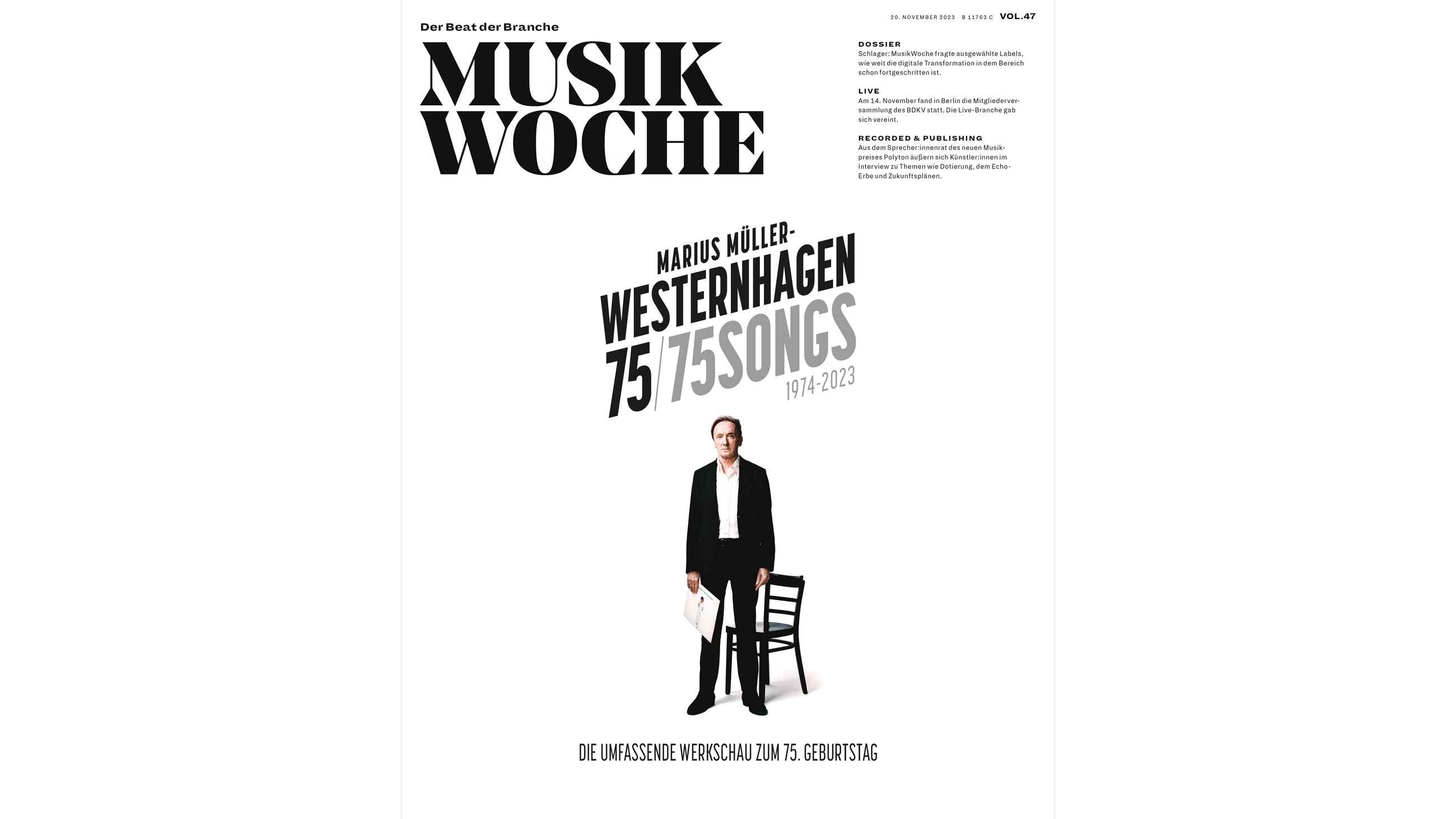 MusikWoche Vol. 46/2023