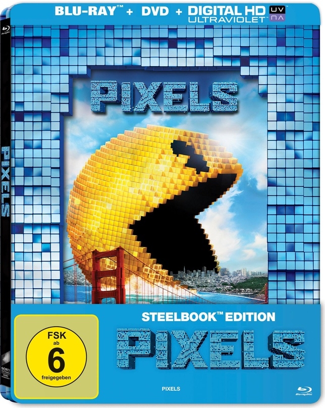 Das Cover des "Pixels"-Steelbooks