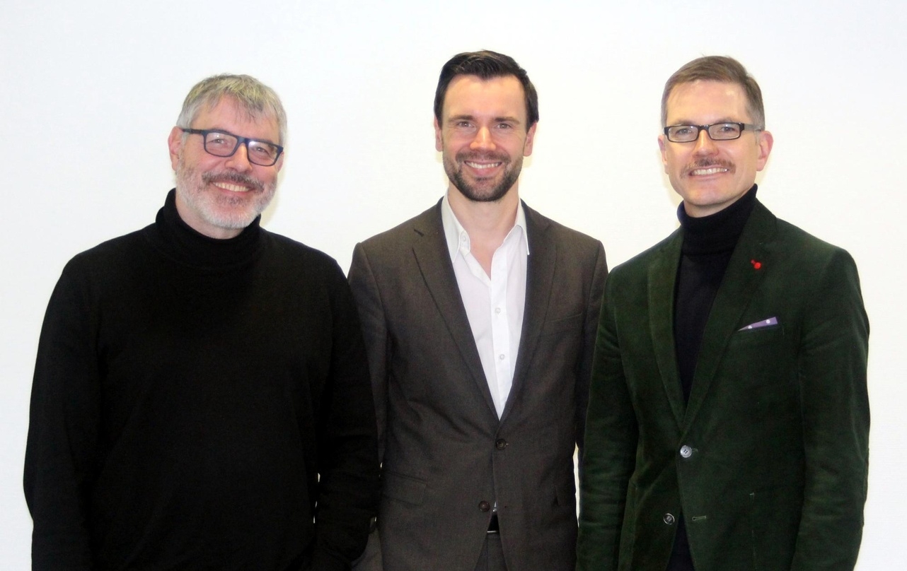 Neue Vertragspartner (v.l.n.r.): Martin Lorber (Jugendschutzbeauftragter EA), Felix Falk (Geschäftsführer USK) und Jens Kosche (Geschäftsführer EA)