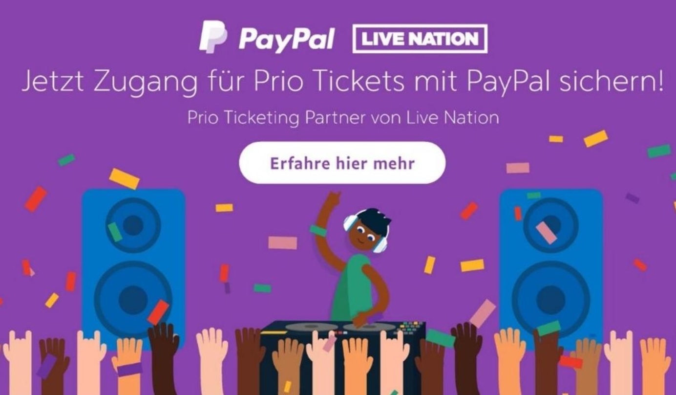 Partner in Deutschland: Live Nation und PayPal