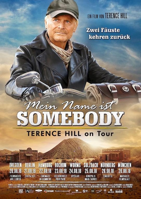 Zwei Fäuste auf Deutschland-Tour: Der italienische Schauspieler Terence Hill präsentiert seinen neuen Film "Mein Name ist Somebody"