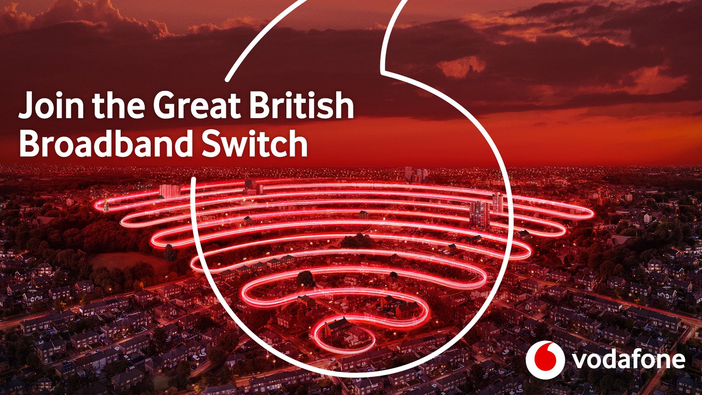 Auf dem britischen Markt suchte die Switch-Kampagne von Vodafone nach Menschen, die dringend mehr Bandbreite benötigen –