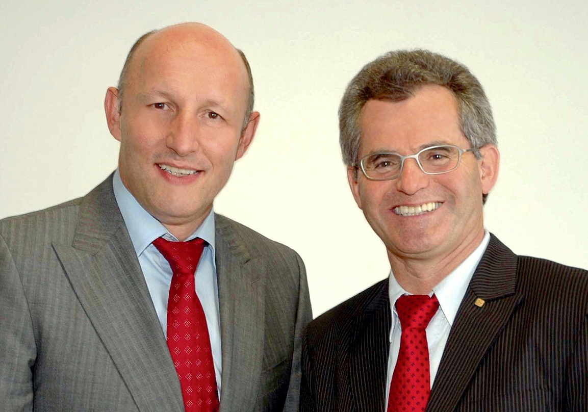Das Geschäftsführer-Duo Jochen Martens (l.) und Otto E. Umbach blickt bei allen Herausforderungen optimistisch in die Zukunft