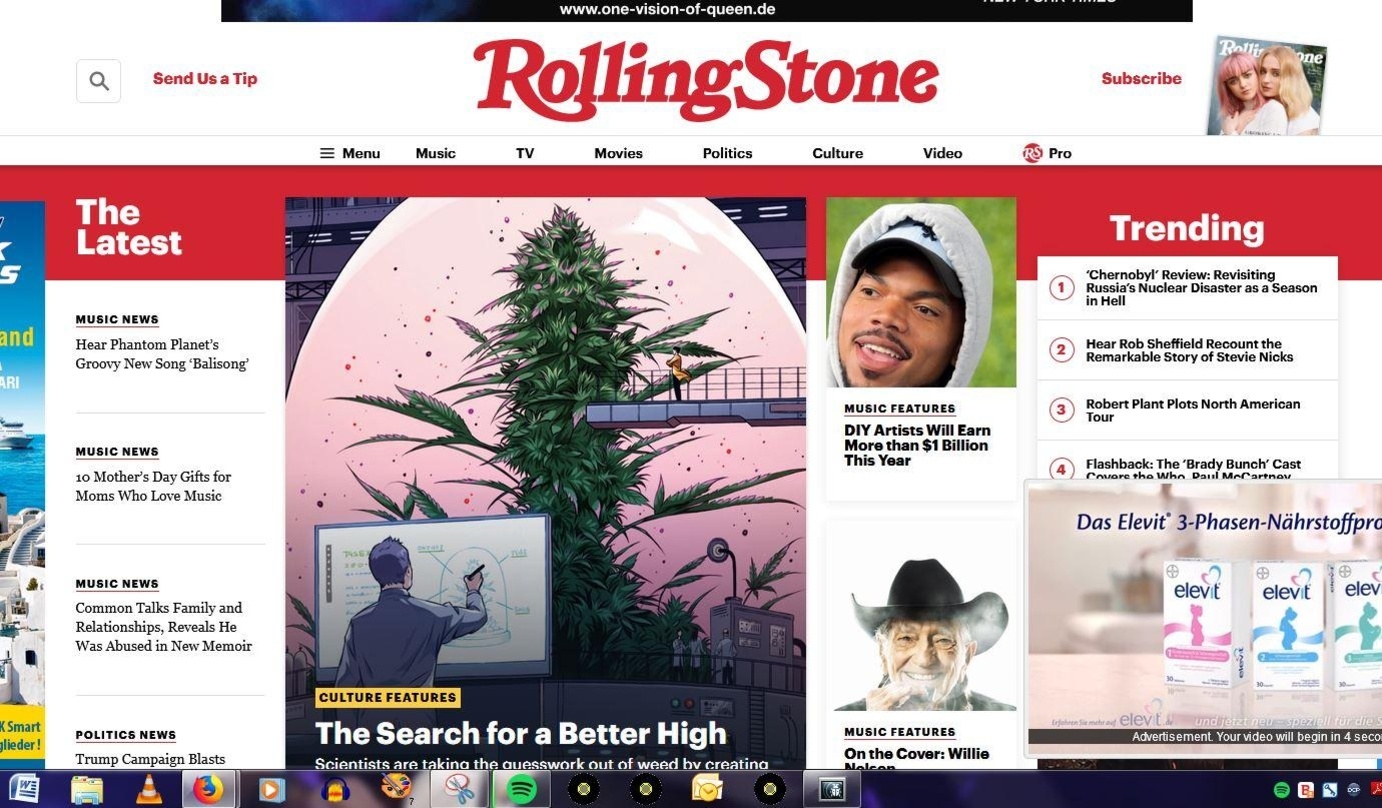 Bietet ab nächster Woche auch Charts: die amerikanische Website des "Rolling Stone"